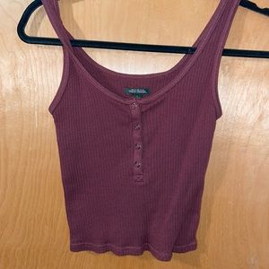 Plum Tank Top Crop Top